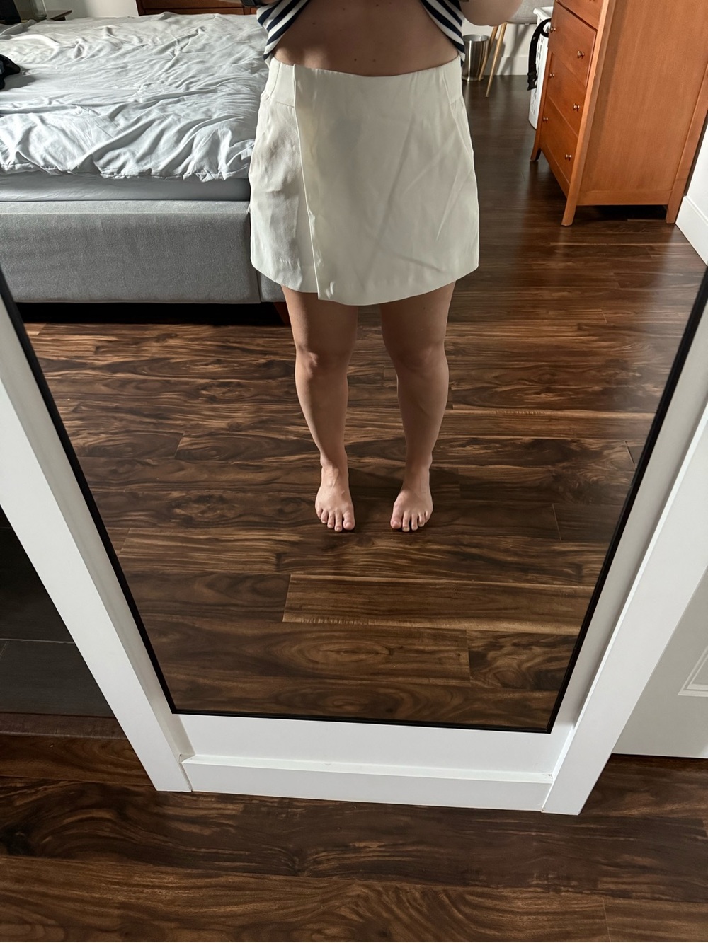 Babaton Cream Mini Skort